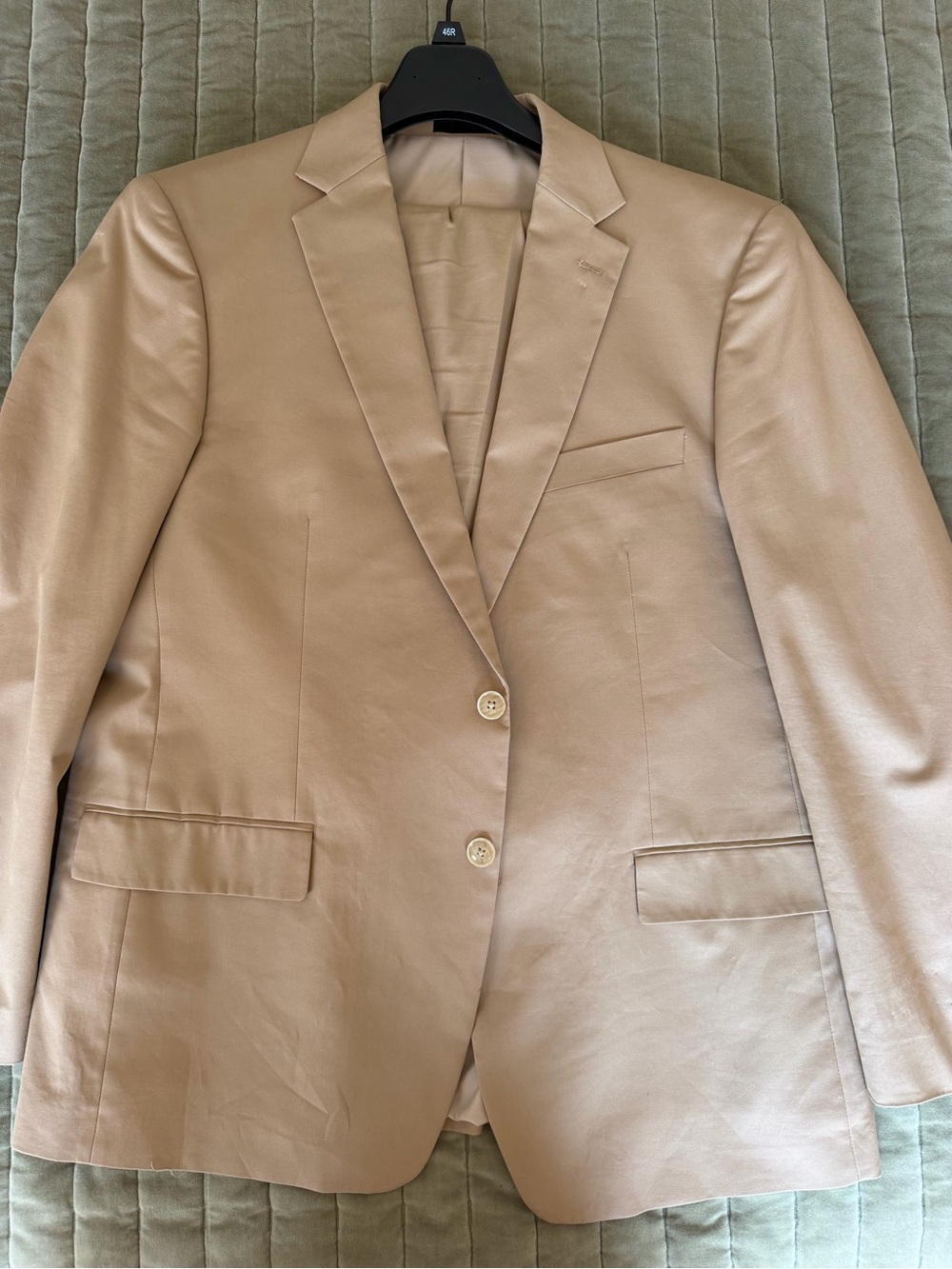Perry Ellis Tan Single-Breasted Blazer